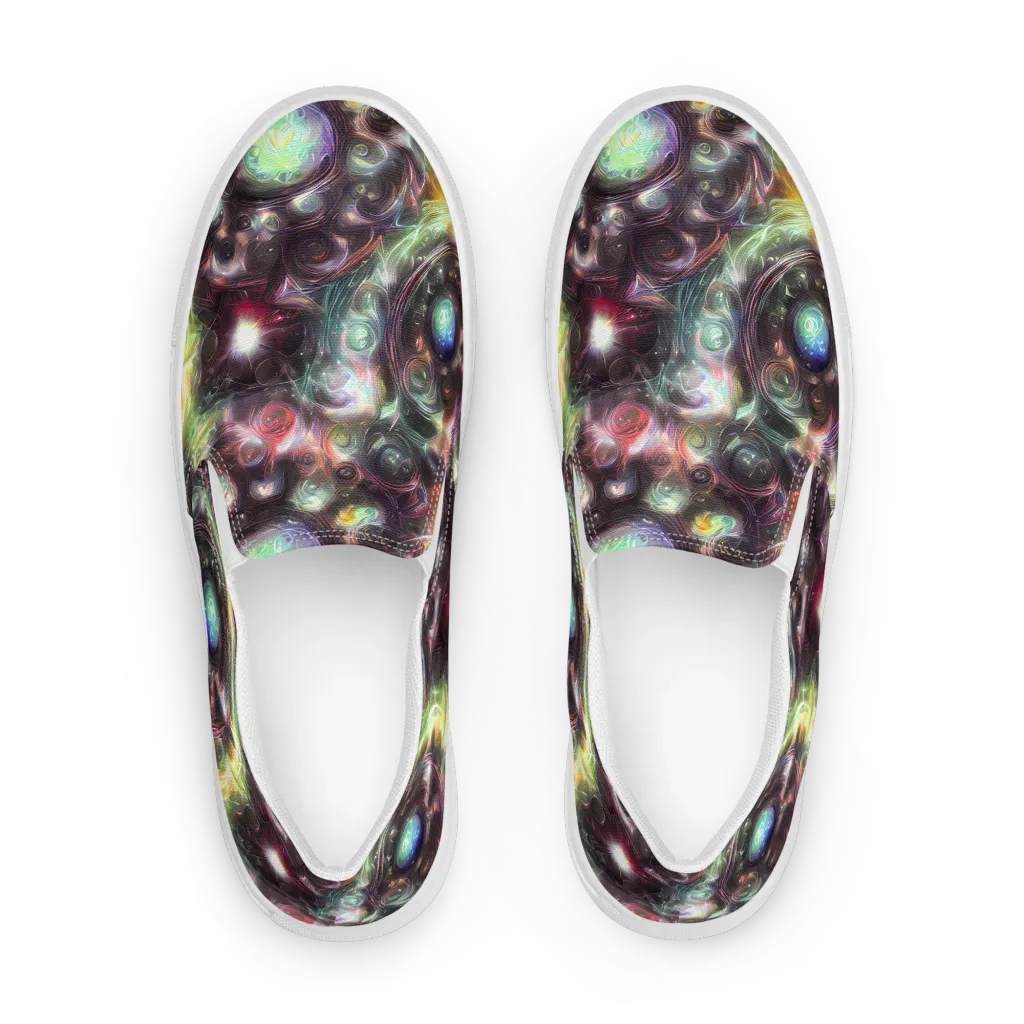 Opal Afterdark on Men's Slip-On Canvas Shoes — Front