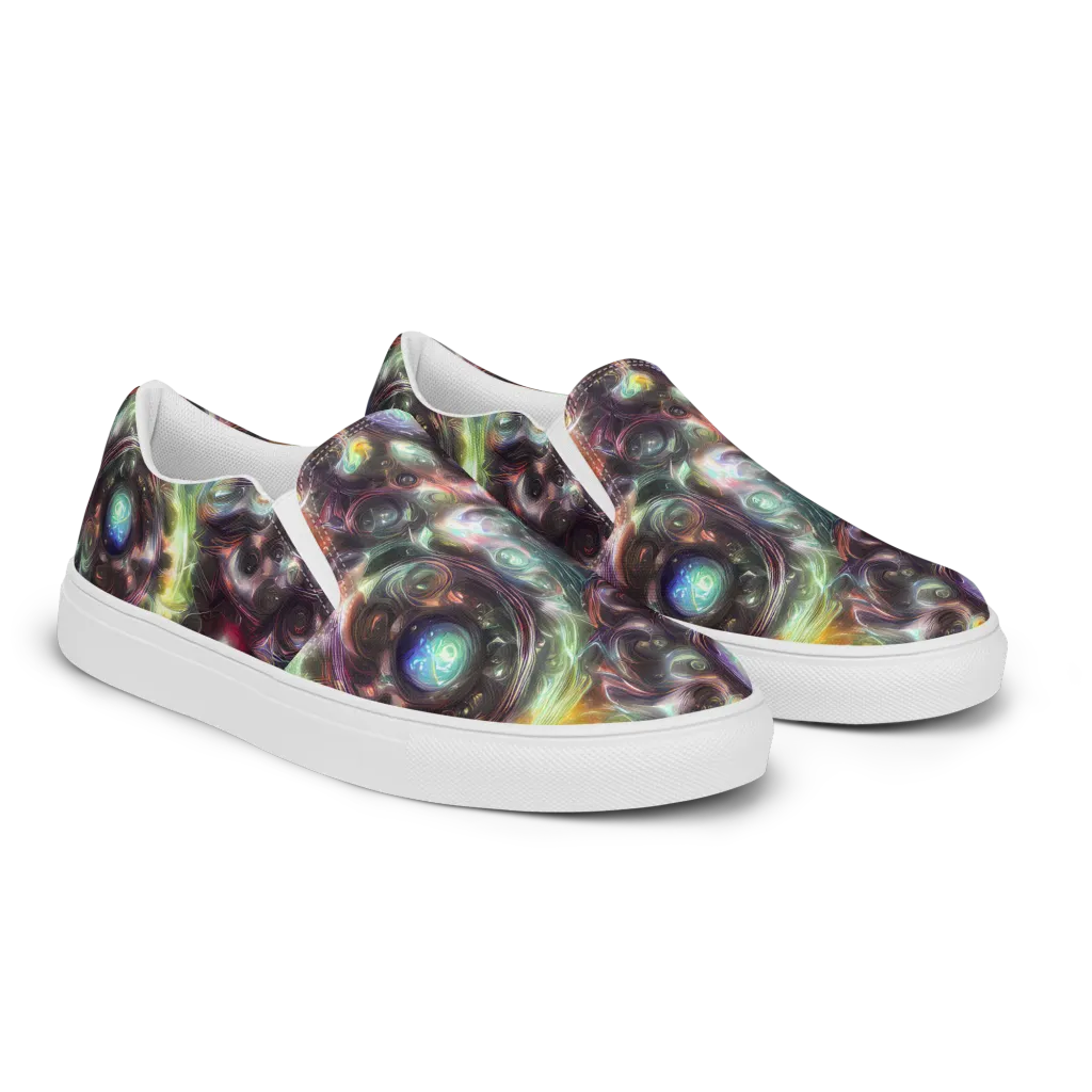 Opal Afterdark on Men's Slip-On Canvas Shoes — Right Front