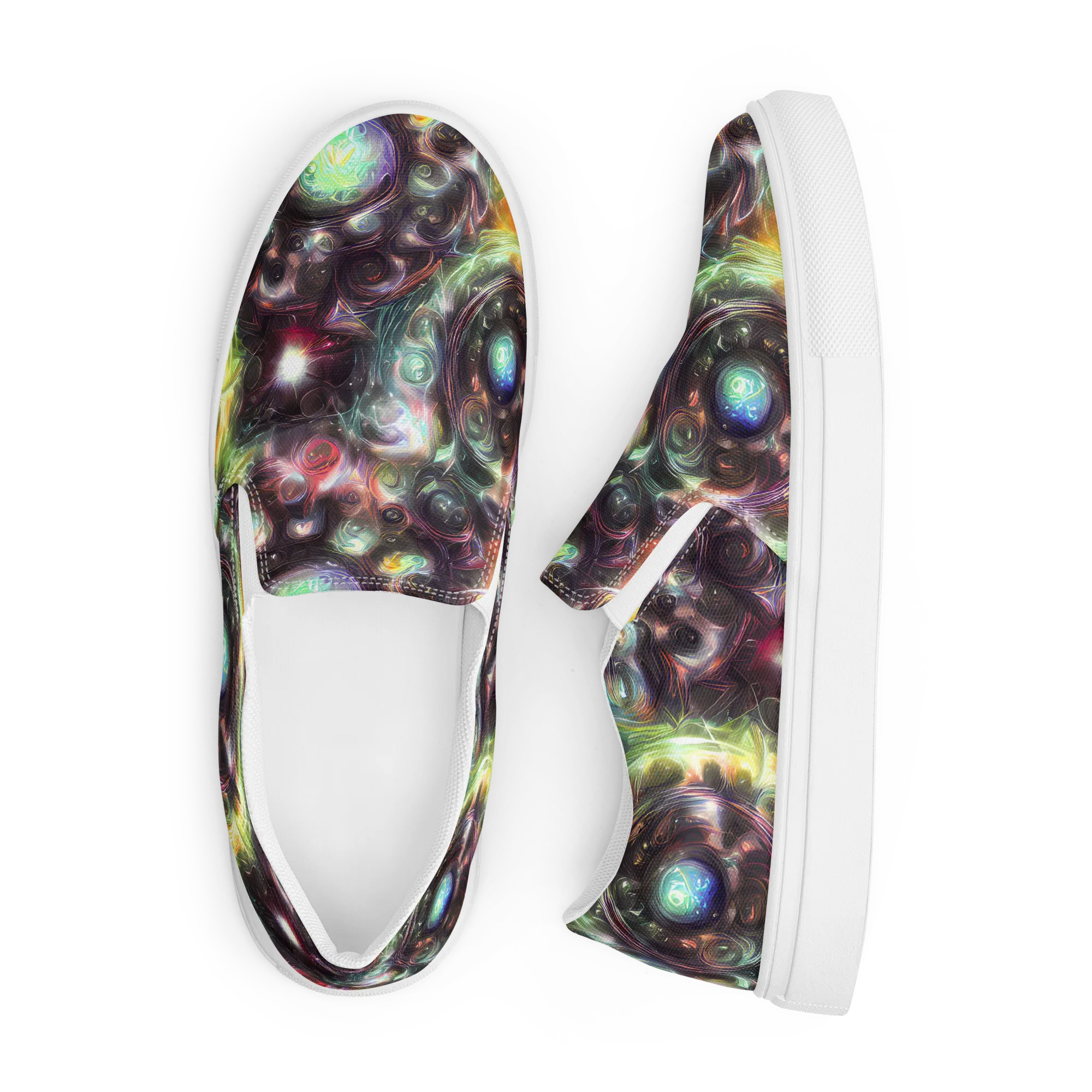 Opal Afterdark on Men's Slip-On Canvas Shoes — Front