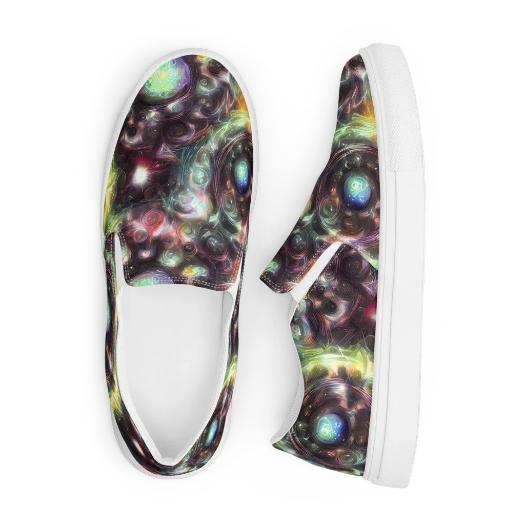 Opal Afterdark on Men's Slip-On Canvas Shoes — Front