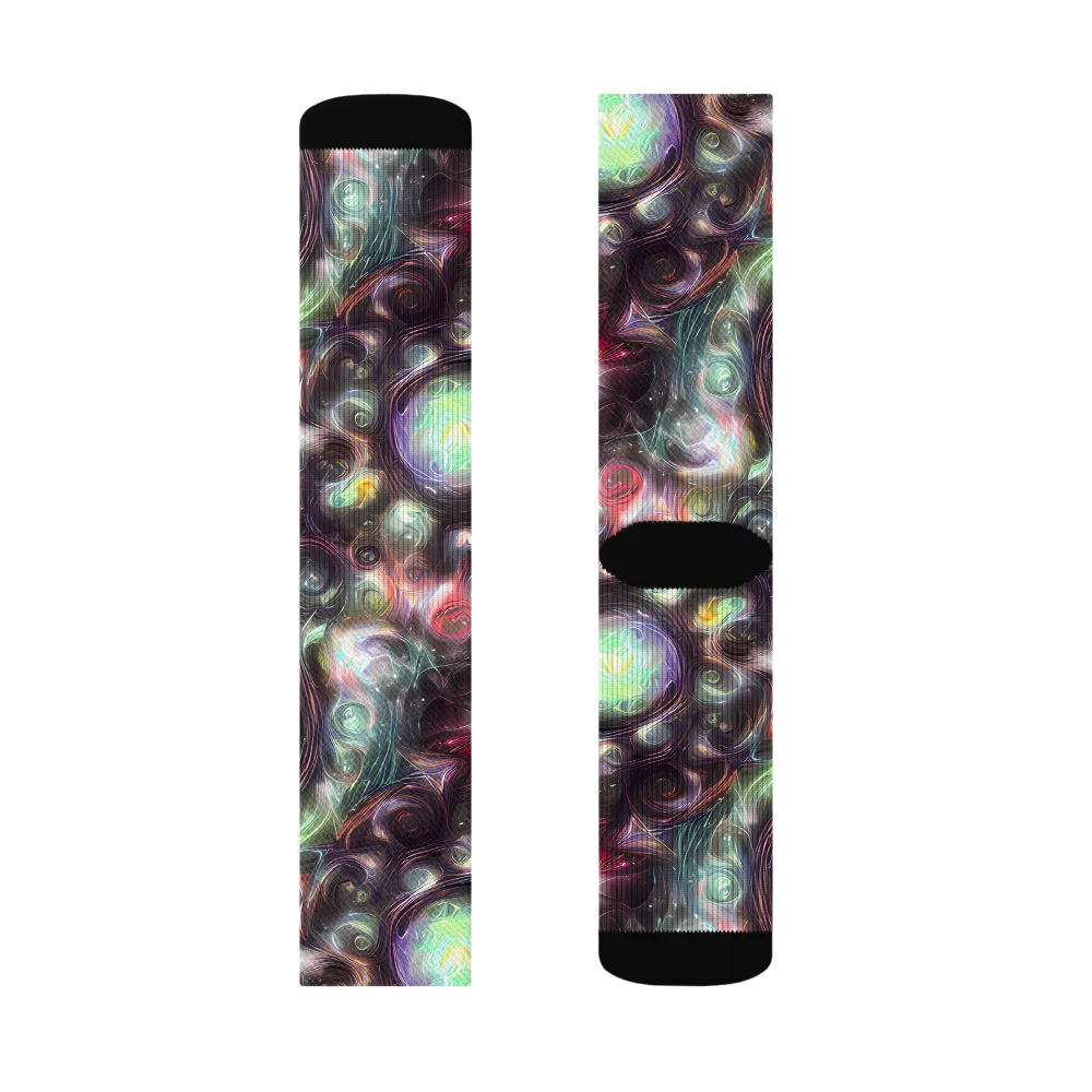 Opal Afterdark on Socks — Left Sock