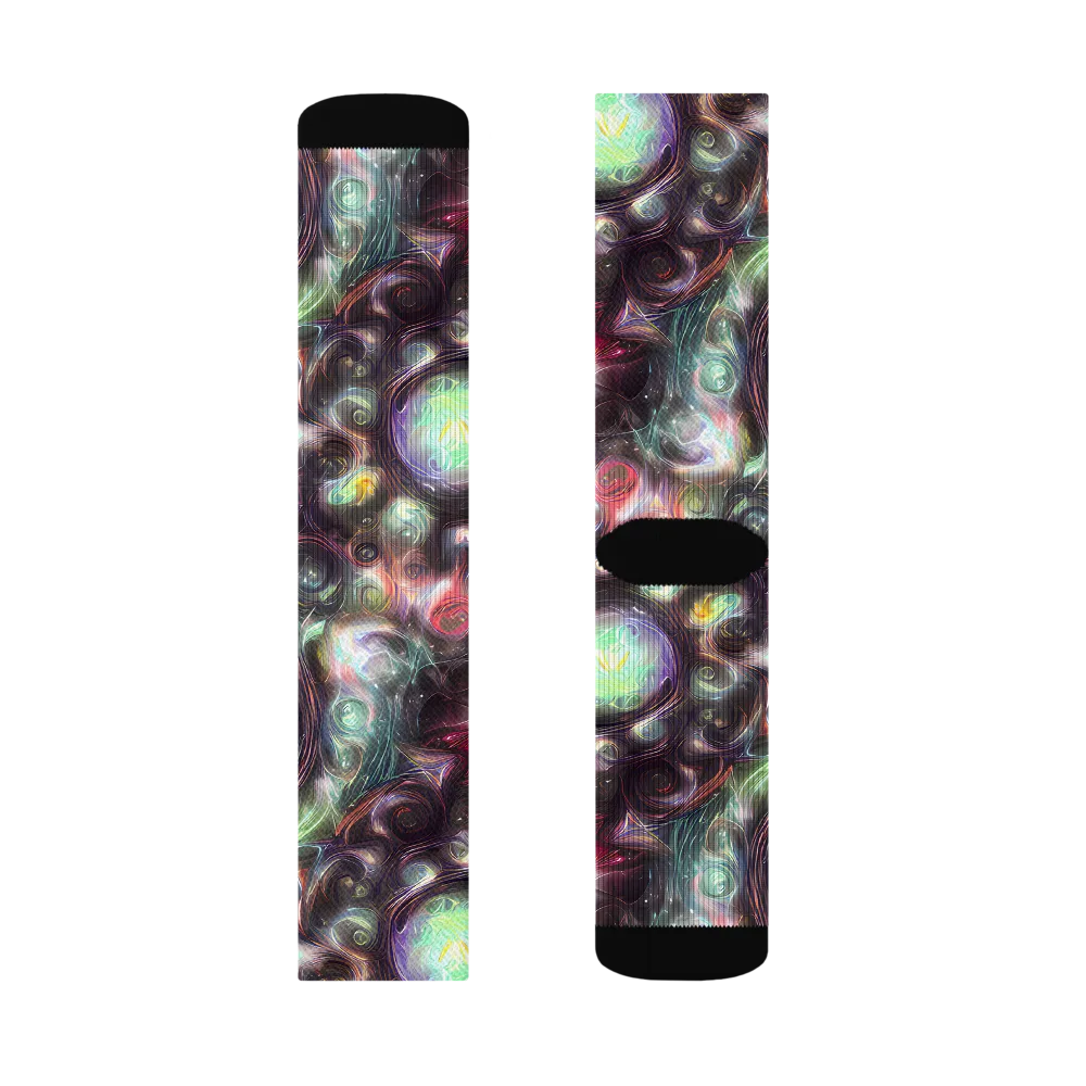 Opal Afterdark on Socks — Right Sock