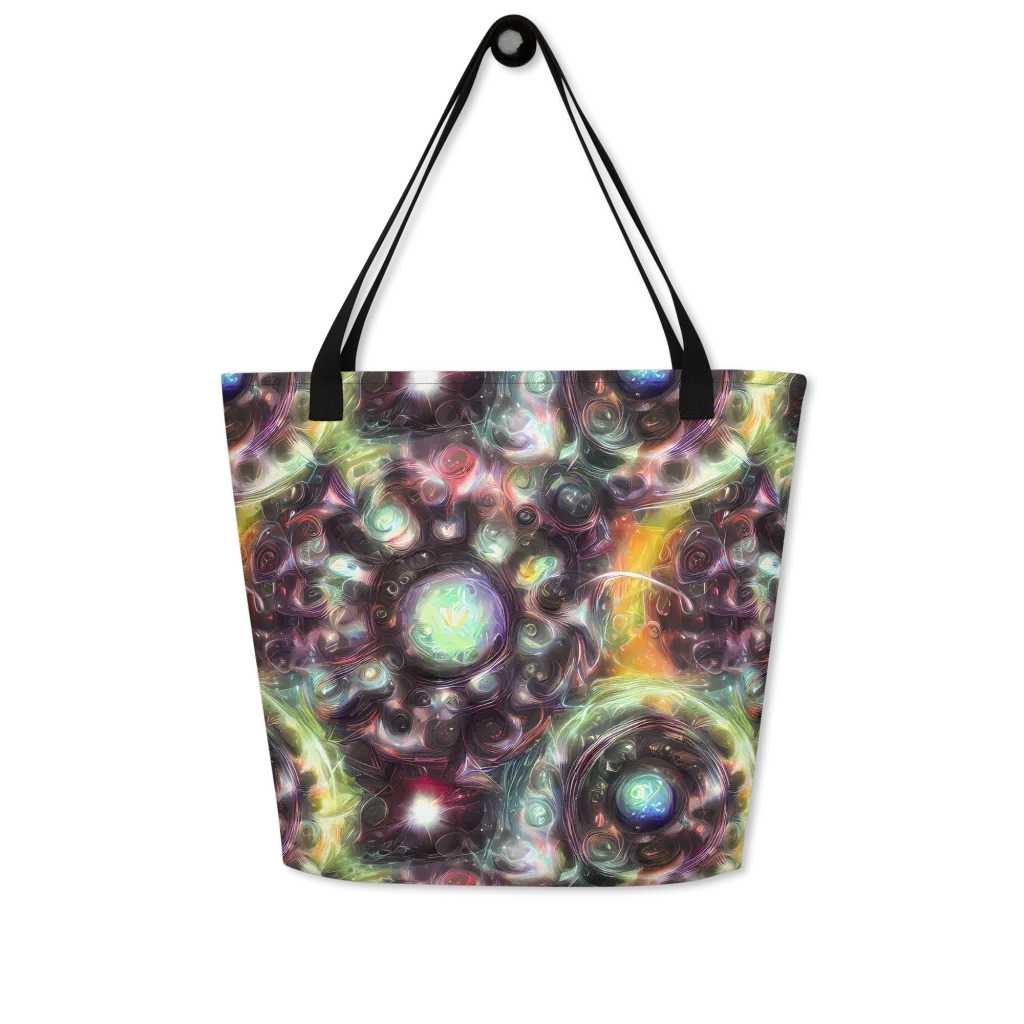 Opal Afterdark on Large Tote Bag W/ Pocket — Front