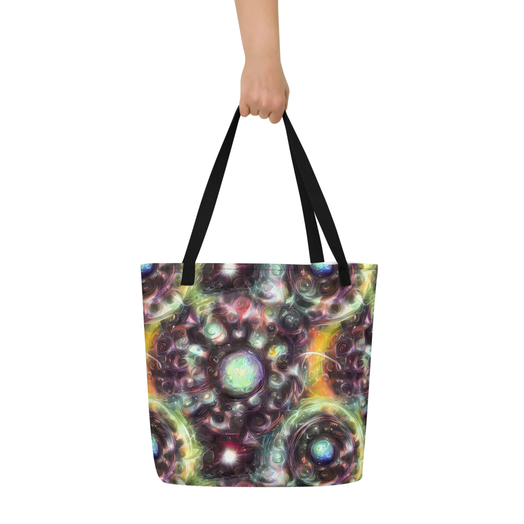 Opal Afterdark on Large Tote Bag W/ Pocket — Front