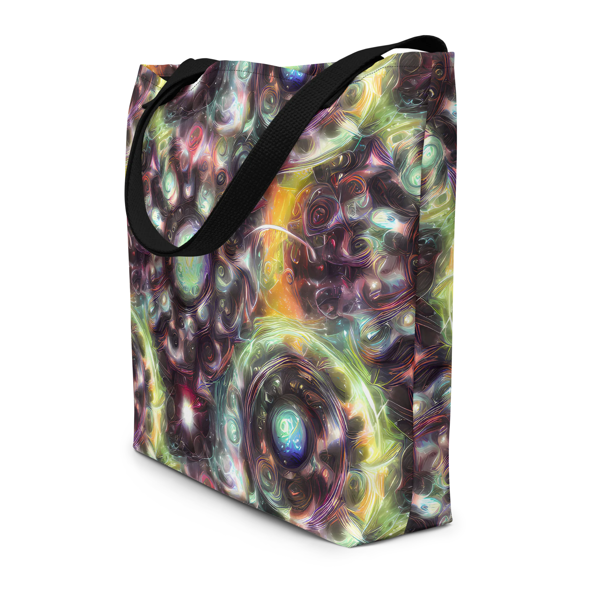 Opal Afterdark on Large Tote Bag W/ Pocket — Front