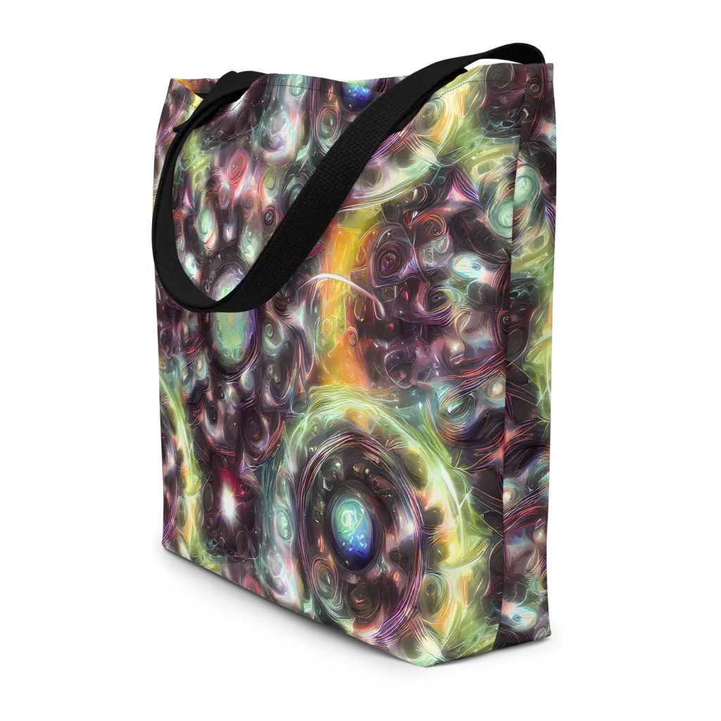 Opal Afterdark on Large Tote Bag W/ Pocket — Front