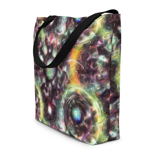 Opal Afterdark on a Large Tote Bag W/ Pocket