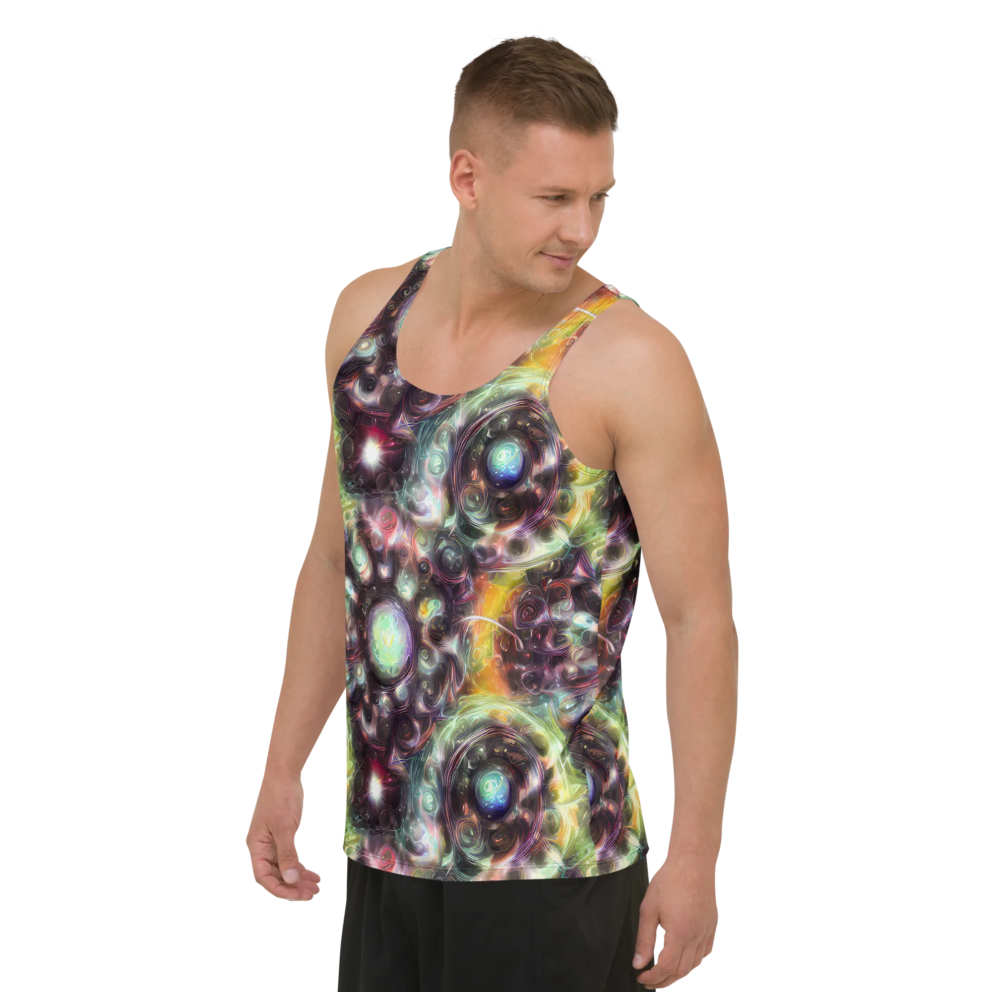 Opal Afterdark on Men's Tank Top — Left Front