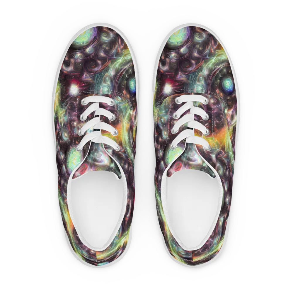 Opal Afterdark on Men's Lace-Up Canvas Shoes — Front