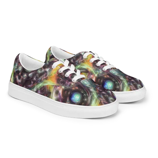 Opal Afterdark on a Men's Lace-Up Canvas Shoes
