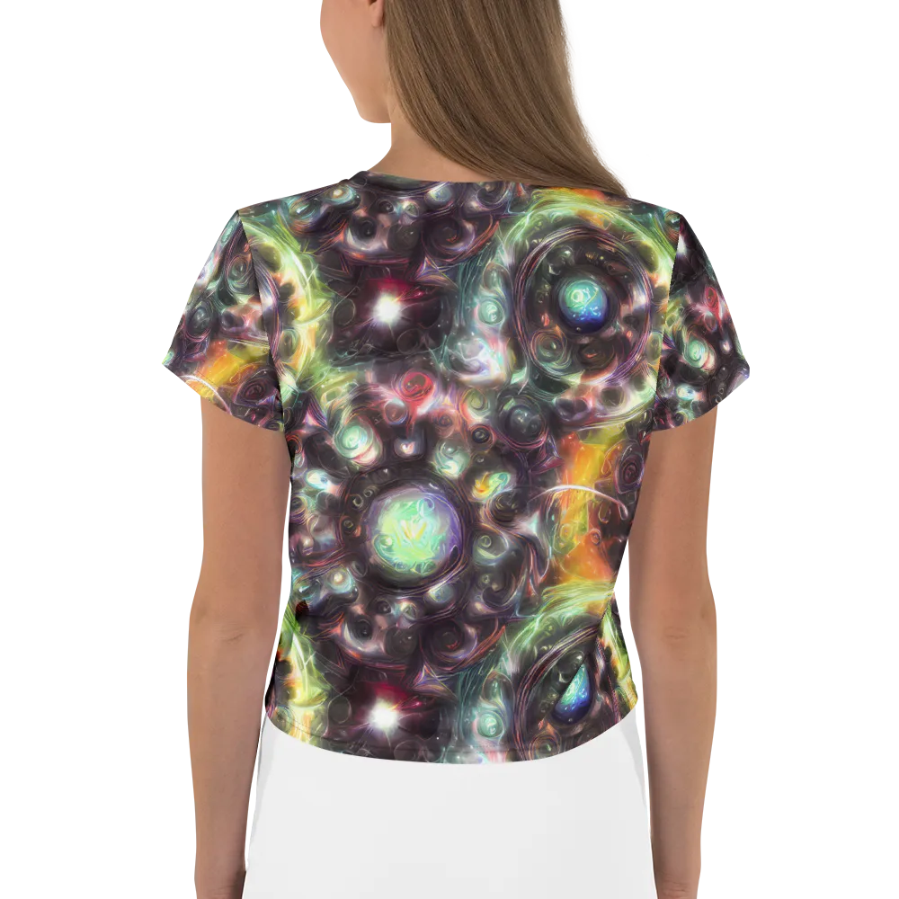 Opal Afterdark on Crop Tee — Back