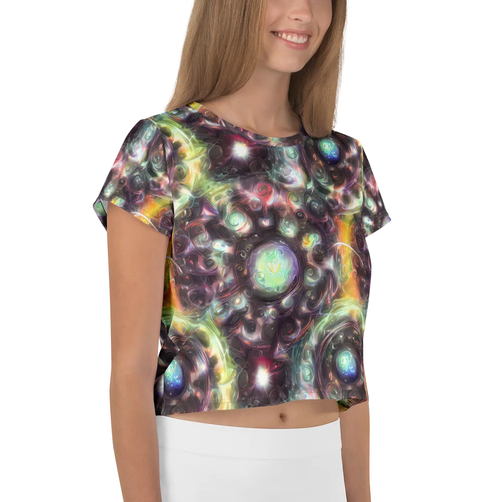 Opal Afterdark on Crop Tee — Right