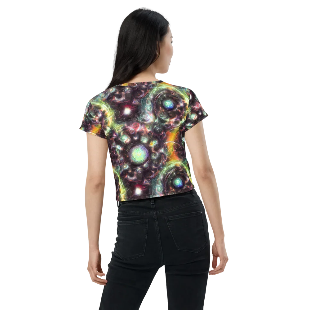 Opal Afterdark on Crop Tee — Back