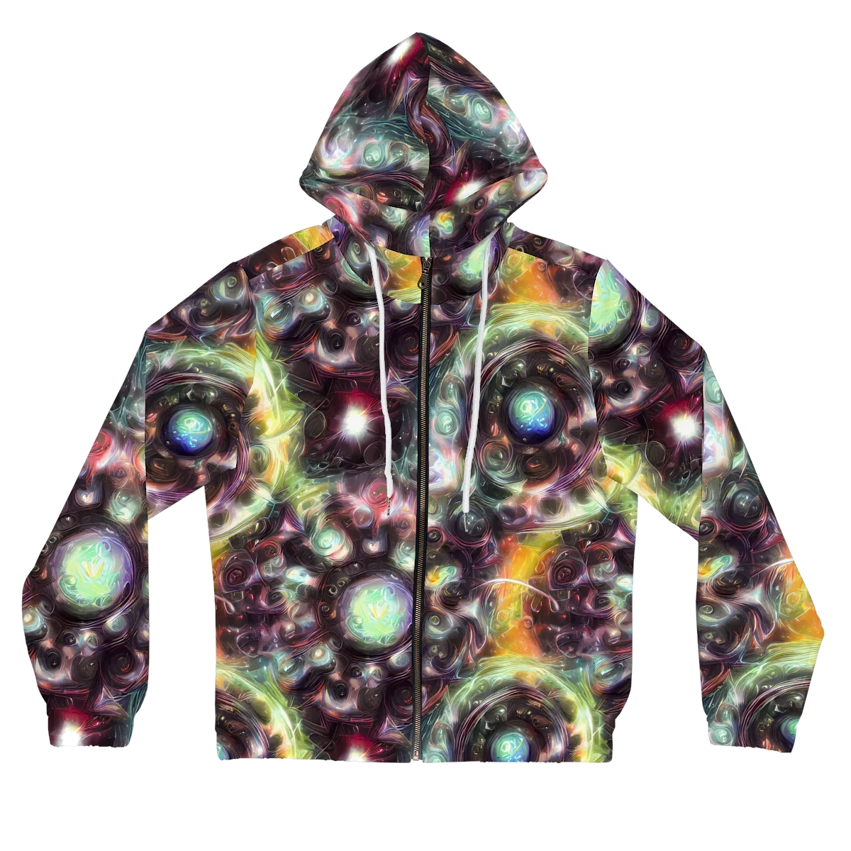 Opal Afterdark on Women's Full-Zip Hoodie — Front