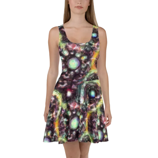 Opal Afterdark on a Skater Dress