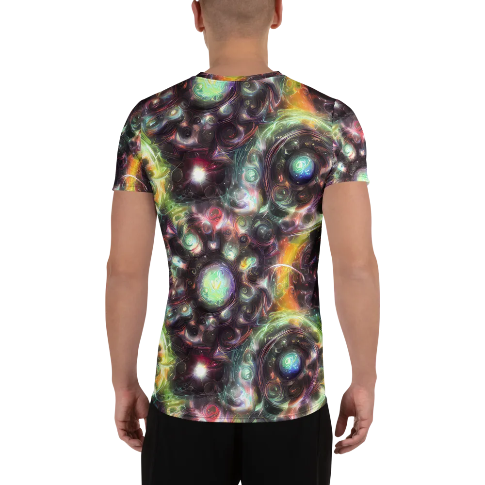 Opal Afterdark on Men's Athletic T-Shirt — Back