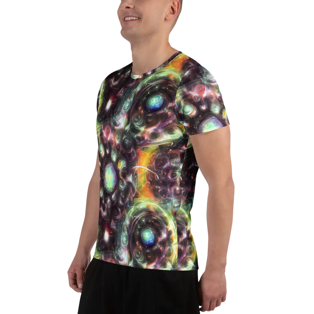 Opal Afterdark on Men's Athletic T-Shirt — Left