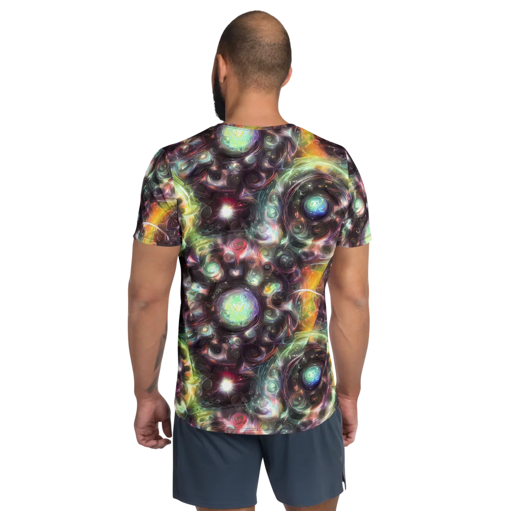 Opal Afterdark on Men's Athletic T-Shirt — Back