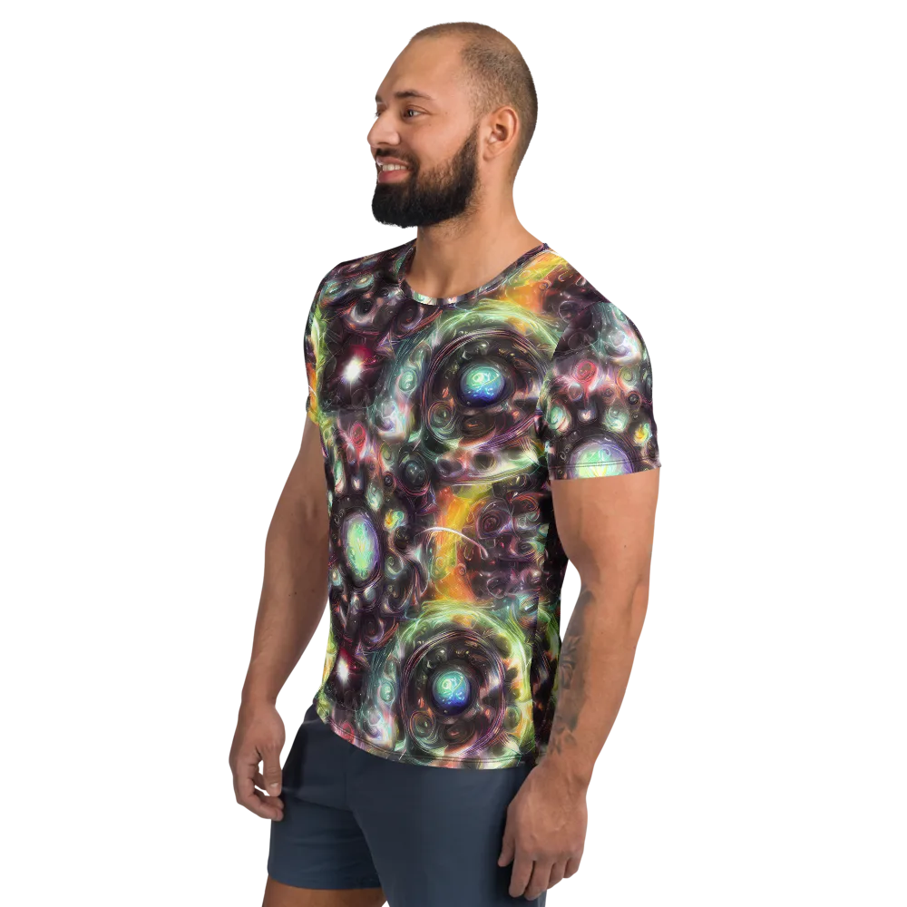 Opal Afterdark on Men's Athletic T-Shirt — Left