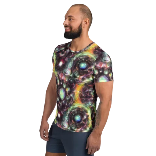 Opal Afterdark on a Men's Athletic T-Shirt