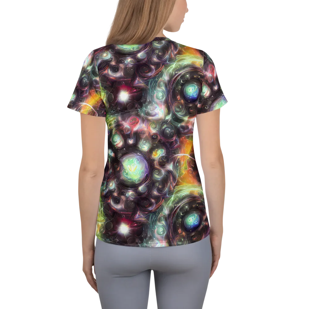 Opal Afterdark on Women's Athletic T-Shirt — Back