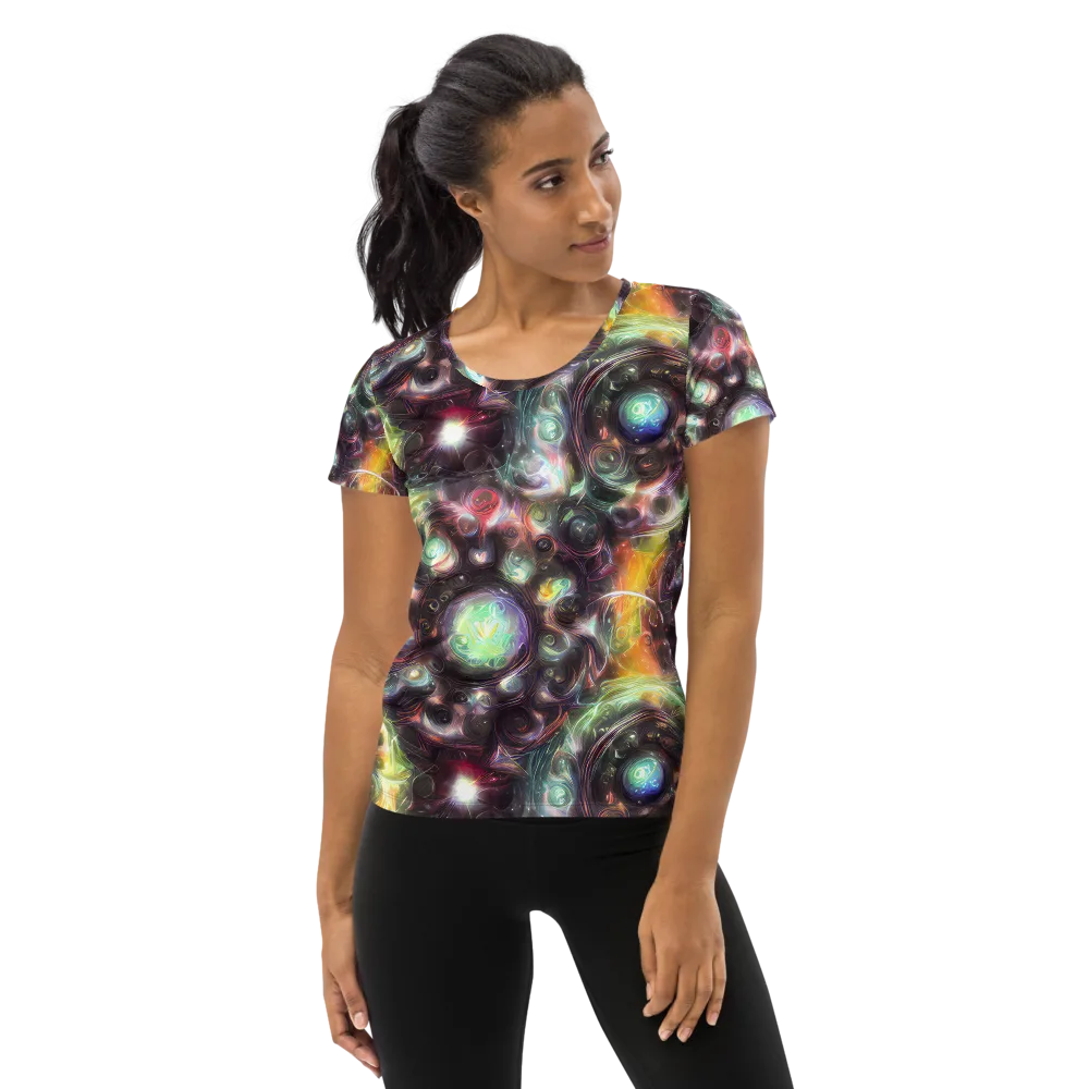 Opal Afterdark on Women's Athletic T-Shirt — Front