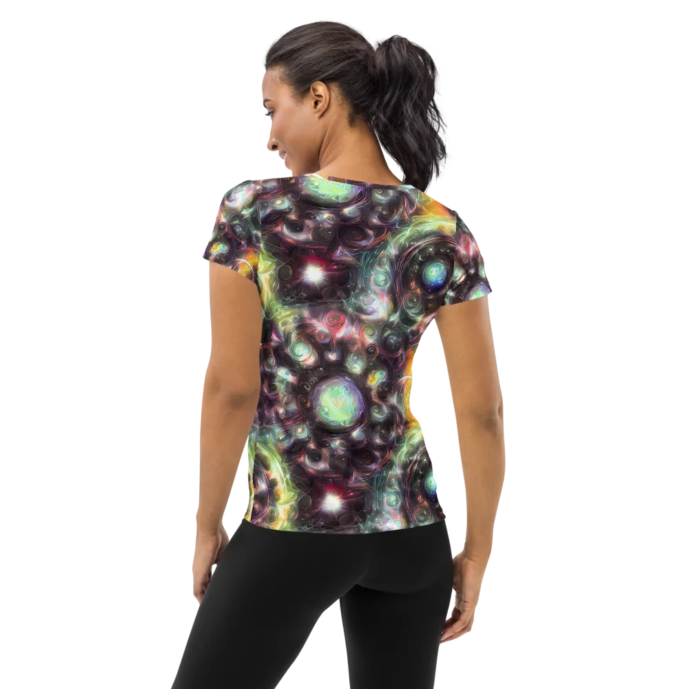 Opal Afterdark on Women's Athletic T-Shirt — Back