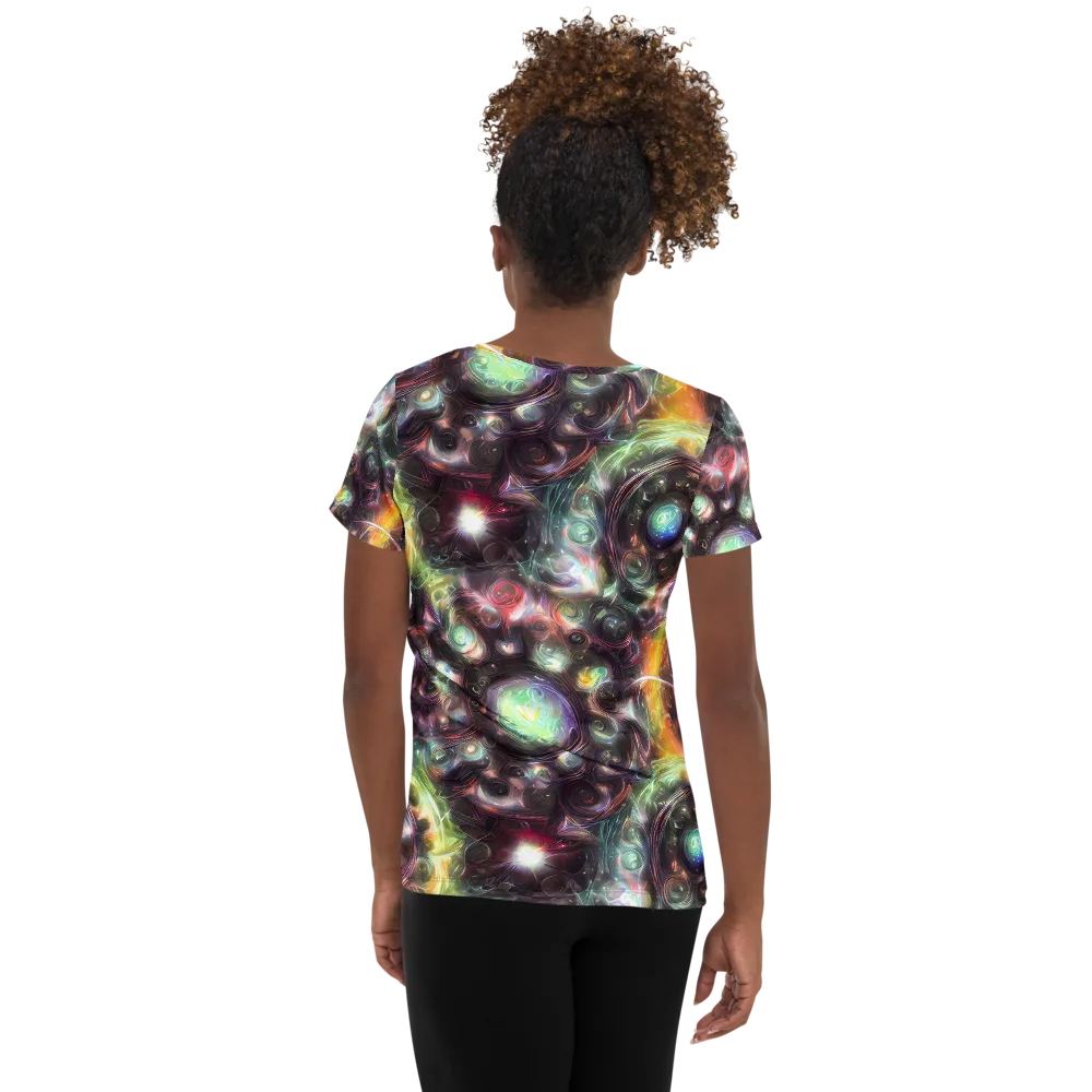 Opal Afterdark on Women's Athletic T-Shirt — Back