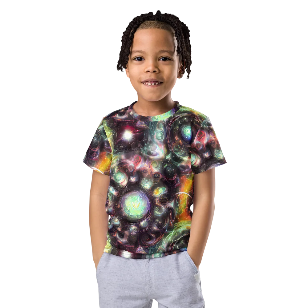 Opal Afterdark on Kids Crew Neck T-Shirt — Front