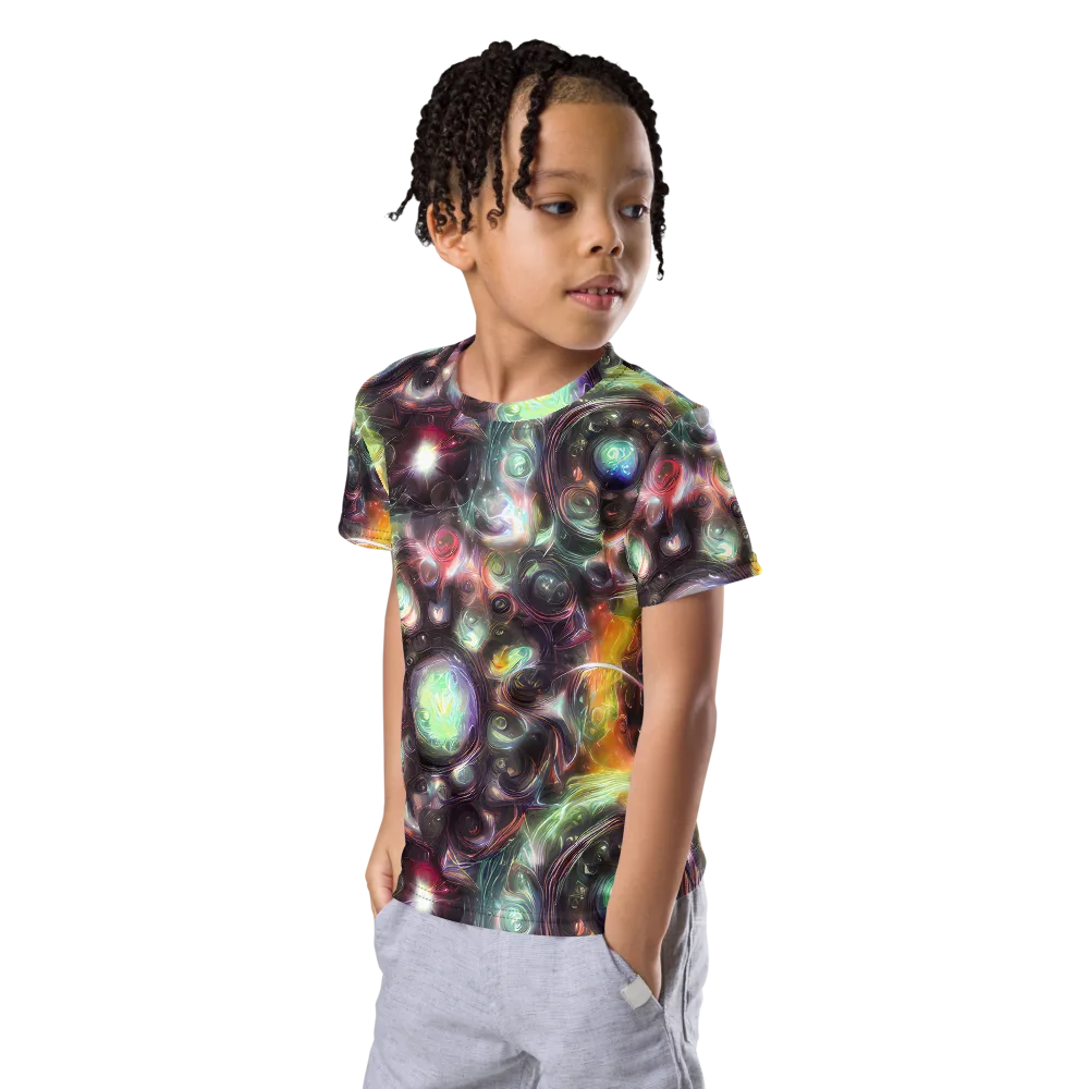Opal Afterdark on Kids Crew Neck T-Shirt — Left Front