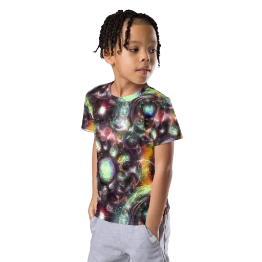 Opal Afterdark on a Kids Crew Neck T-Shirt