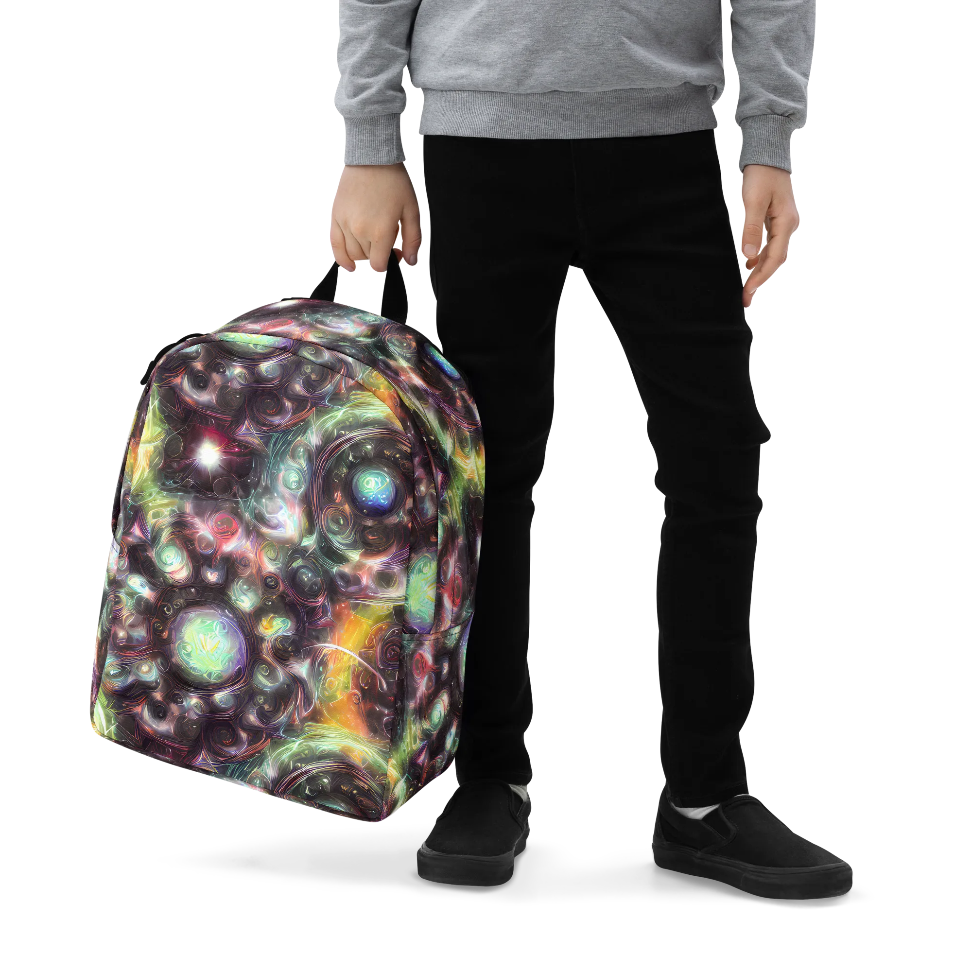 Opal Afterdark on Minimalist Backpack — Zoomed-in