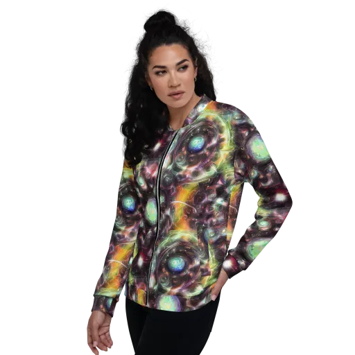 Opal Afterdark on a Bomber Jacket