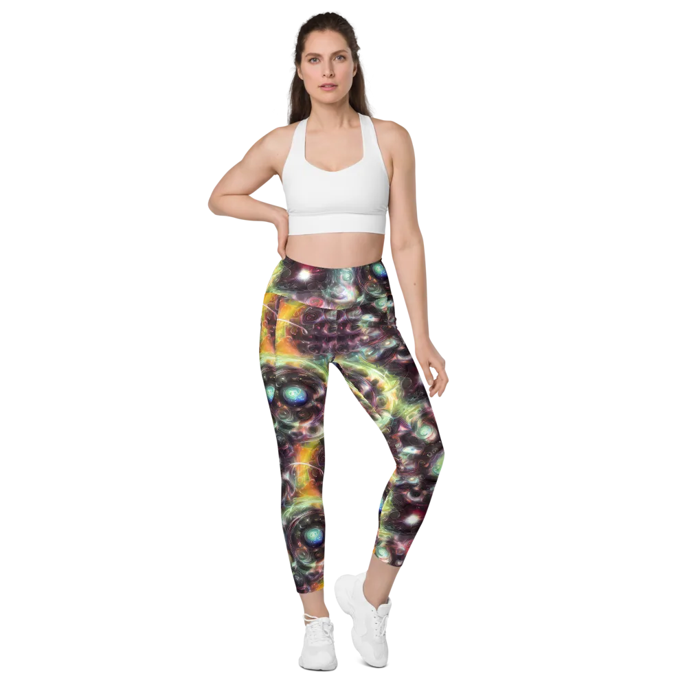 Opal Afterdark on Leggings with Pockets — Front