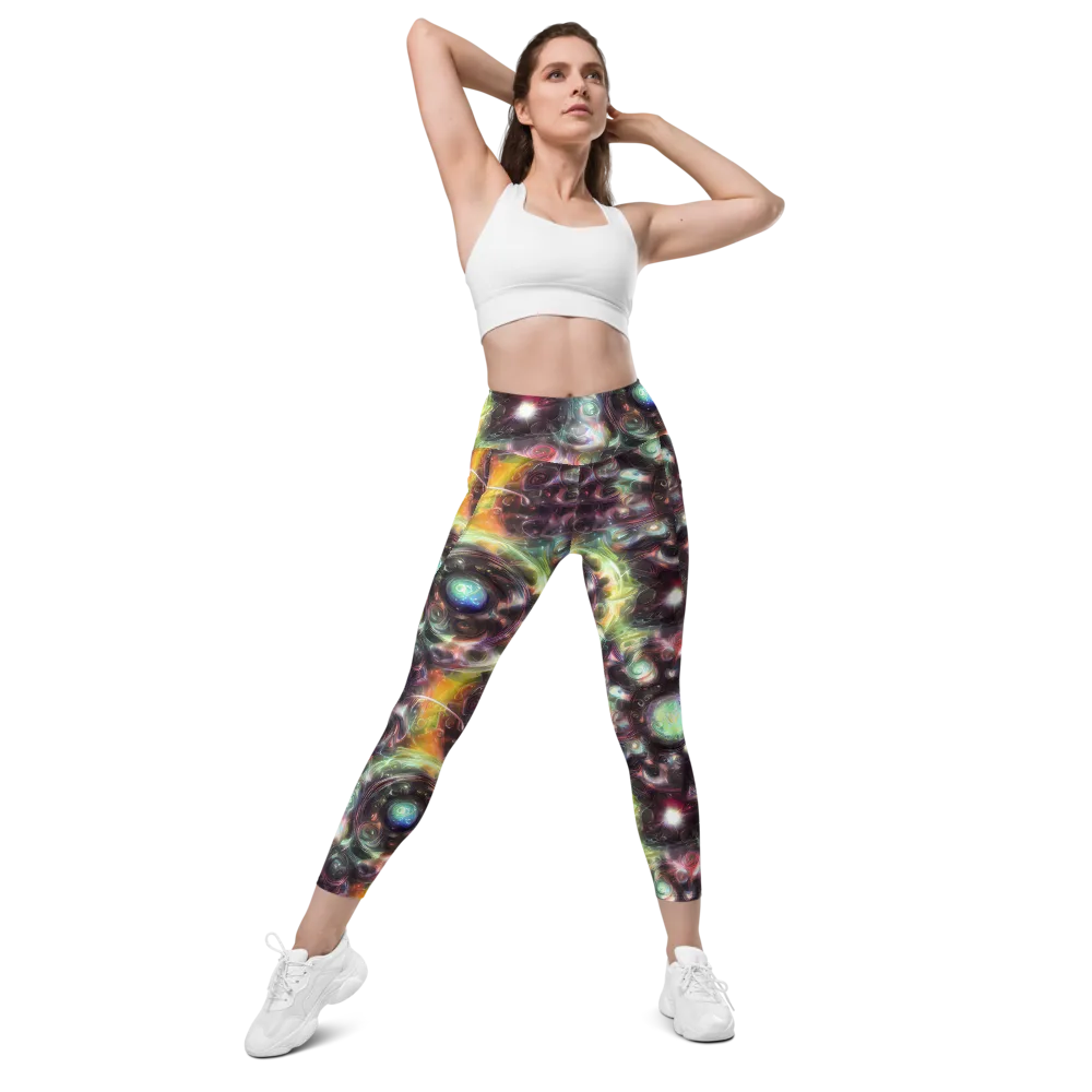 Opal Afterdark on Leggings with Pockets — Front