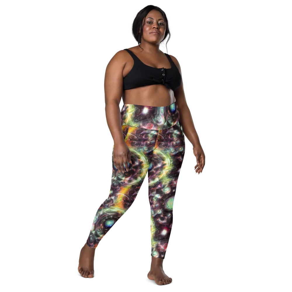 Opal Afterdark on Leggings with Pockets — Front