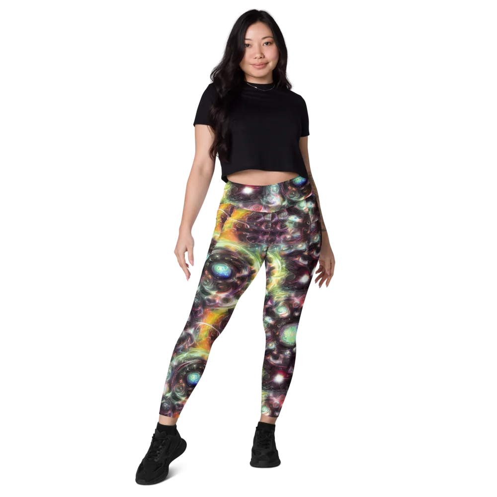 Opal Afterdark on Leggings with Pockets — Front