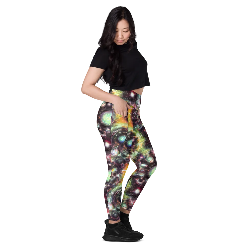Opal Afterdark on Leggings with Pockets — Right
