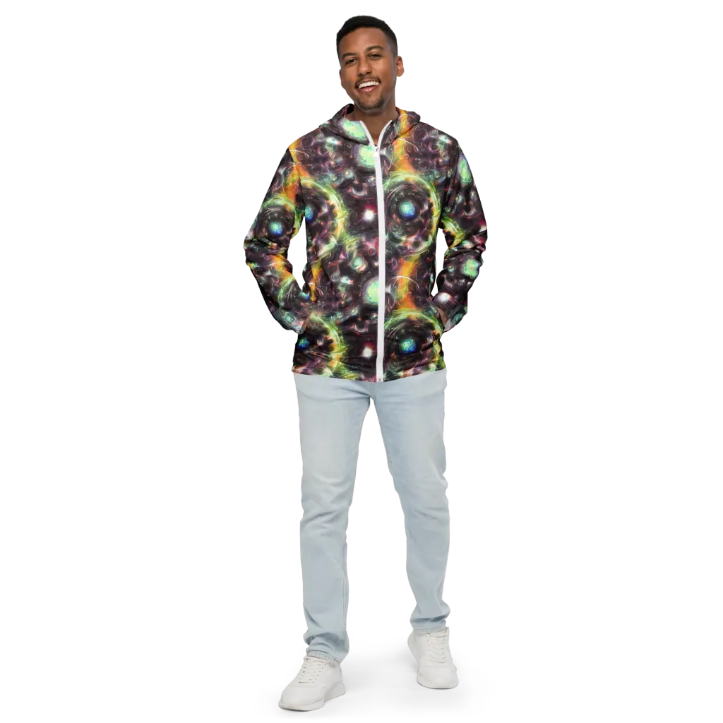 Opal Afterdark on Men's Windbreaker — Front