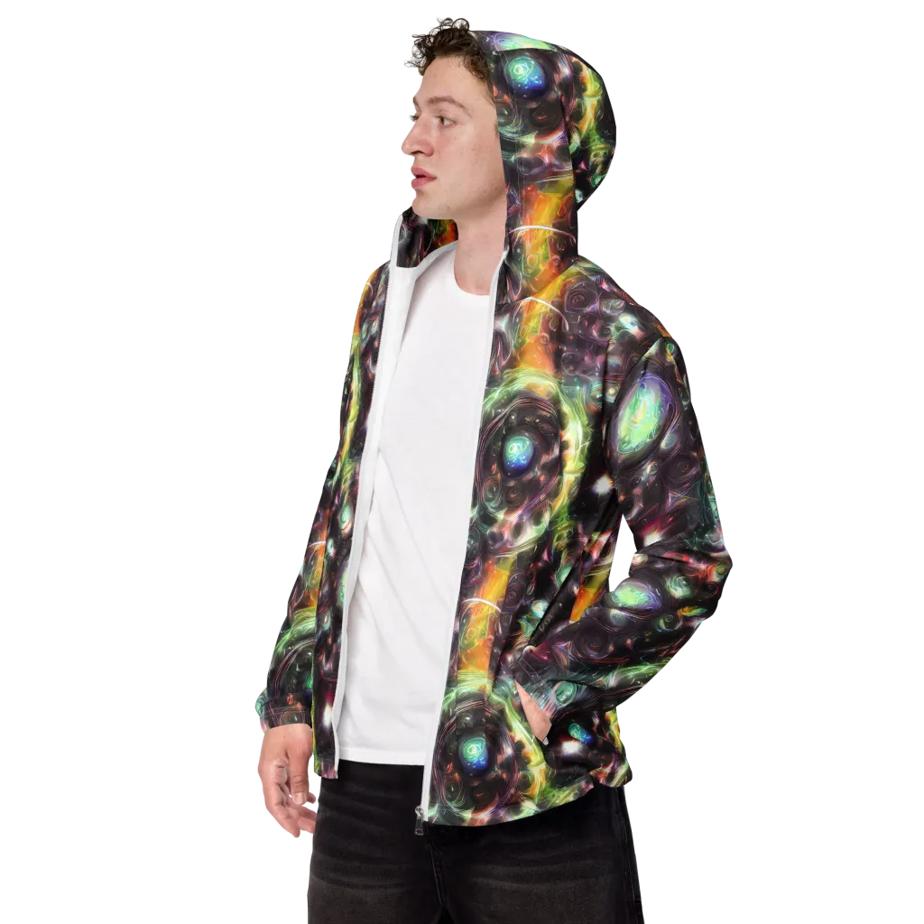 Opal Afterdark on Men's Windbreaker — Left Front