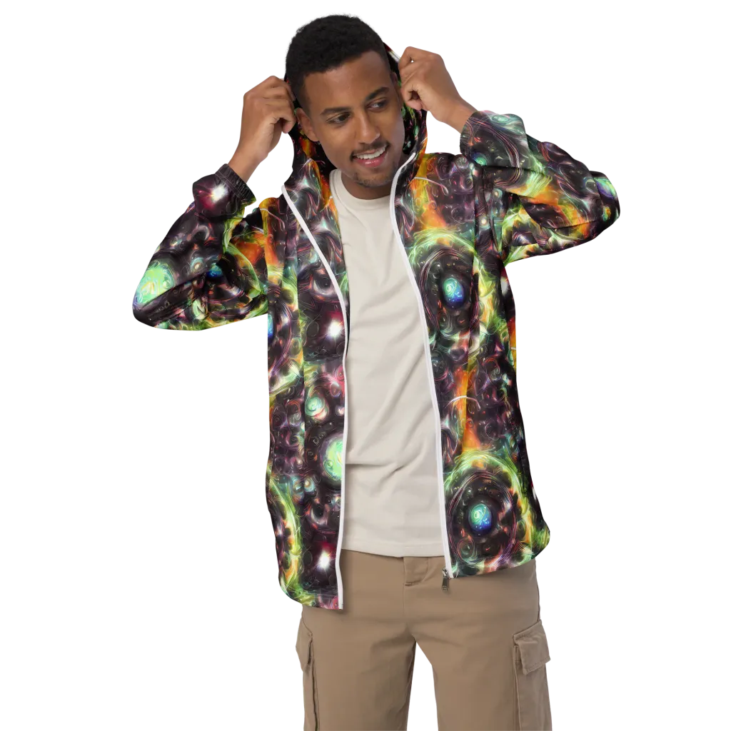 Opal Afterdark on Men's Windbreaker — Front