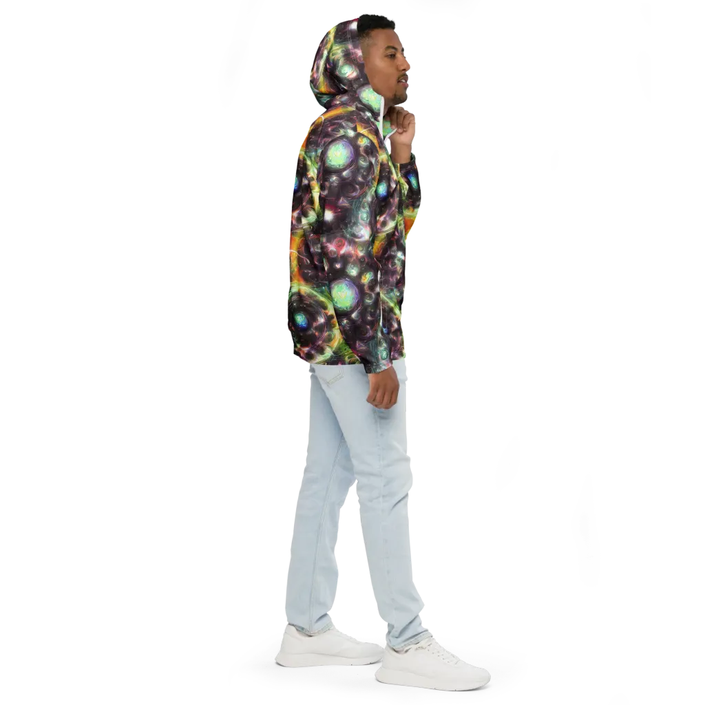 Opal Afterdark on Men's Windbreaker — Right