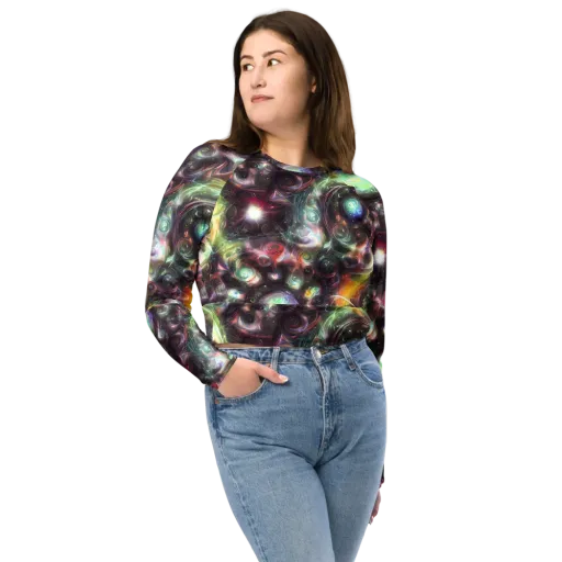 Opal Afterdark on a Long Sleeve Crop Top