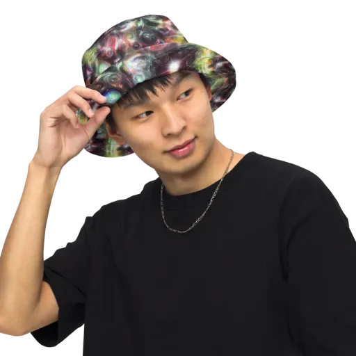 Opal Afterdark on a Reversible Bucket Hat