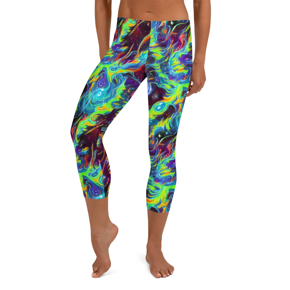 Nova Ribbons on Capri Leggings — Front