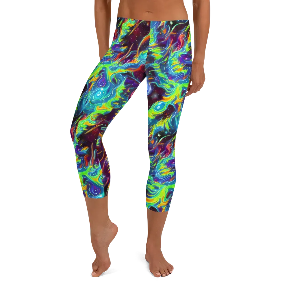 Nova Ribbons on Capri Leggings — Front