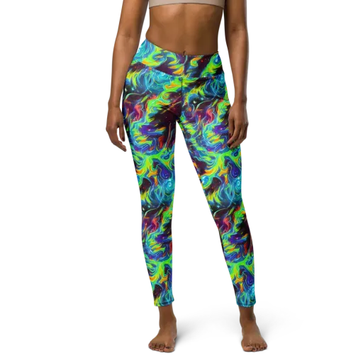Nova Ribbons on a Yoga Leggings