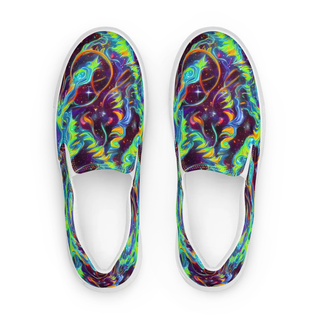 Nova Ribbons on Women's Slip-On Canvas Shoes — Front