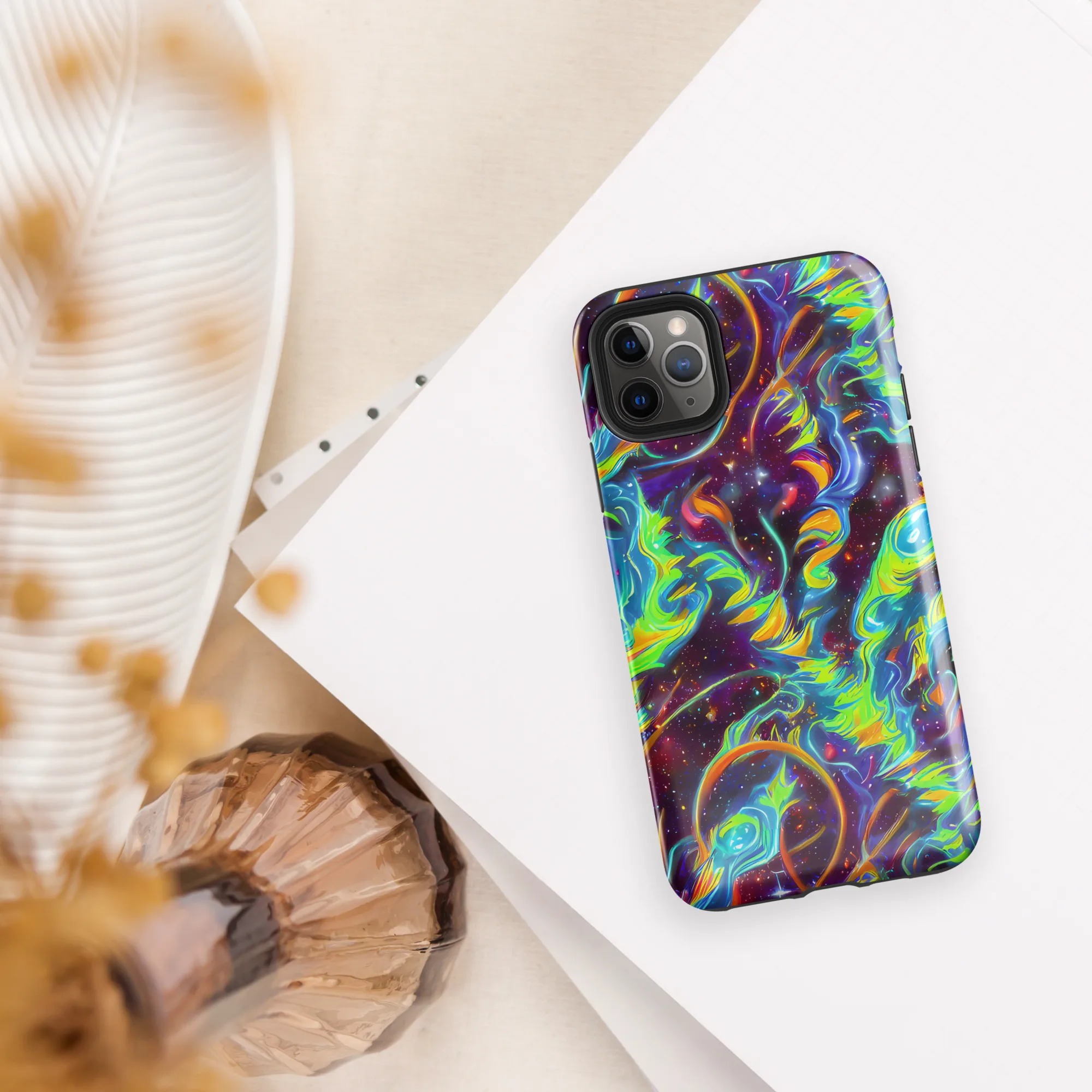 Nova Ribbons on Tough Case for iPhone® — Front