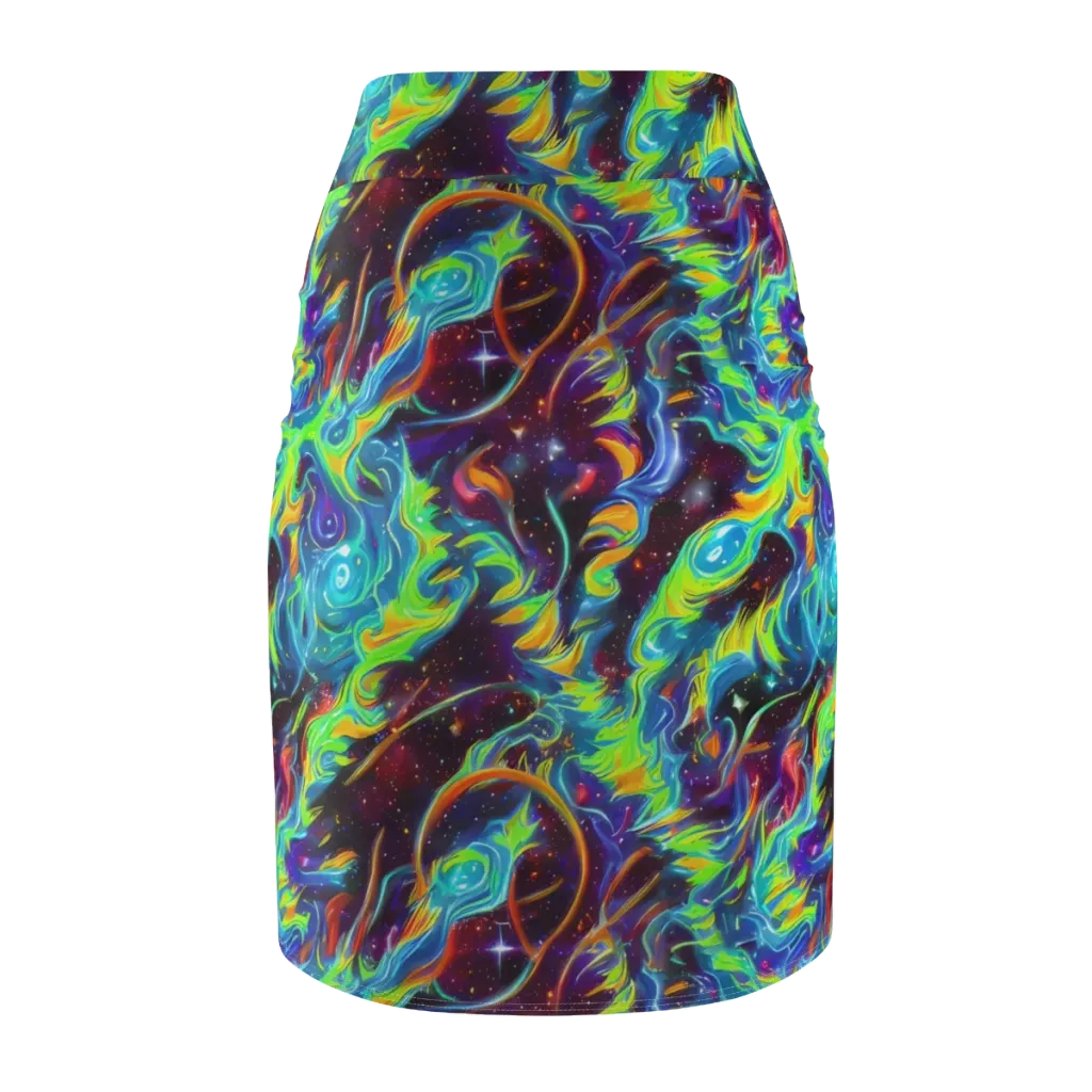 Nova Ribbons on Pencil Skirt — Back